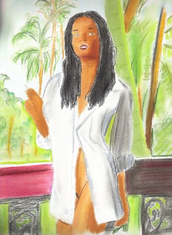 Pause cigarette - Dessin - Arsene Gully