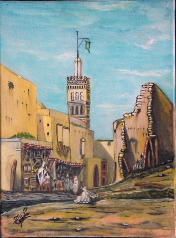ALGER -rue de bab-el-oued- - Peinture - tebbiche