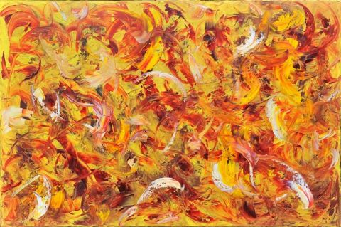 Au Coeur du Soleil ... Energie Solaire  - Peinture - Oria