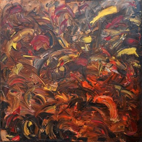Au Coeur du Pelage de la Panth�re Noire - Peinture - Oria