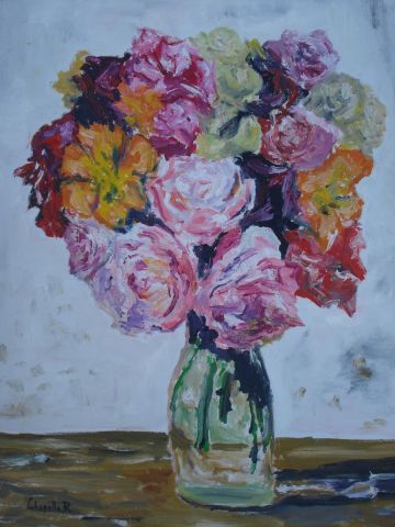 fleur de mon jardin - Peinture - REMI CHAPELLE