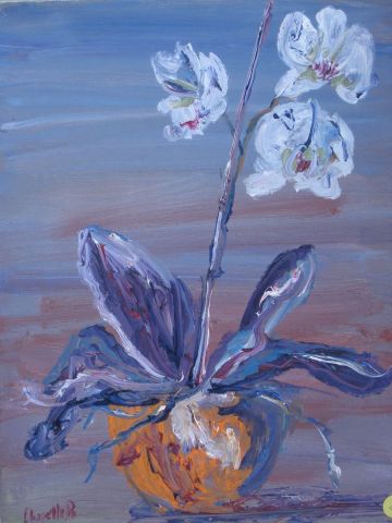 orchidée - Peinture - REMI CHAPELLE