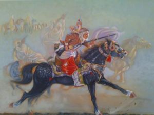 Voir cette oeuvre de youyo-art: les cavalier arabiane