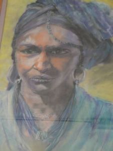 Voir le détail de cette oeuvre: Portrait femme Indienne