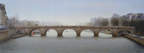 Le pont Neuf 2009 - Peinture - Thierry Duval