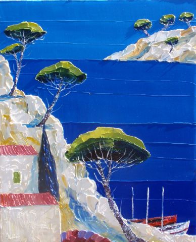 M�diterran�e - Peinture - Julie PIOCH