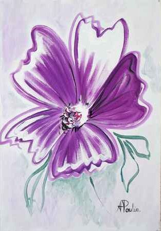Diabolo Violette - Peinture - Aurore Poulin