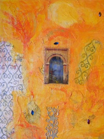 Porte Marocaine - Peinture - Eve H