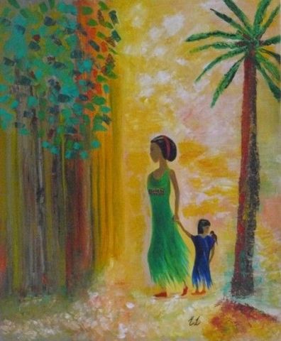 Africa - Peinture - Muriel Leveque