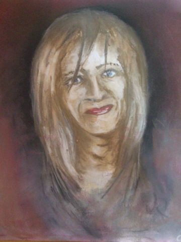 ma femme - Peinture - Ludovic Clemenceau