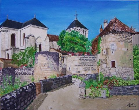 Abbaye Nouaillé Maupertuis - Peinture - ClaudeArt
