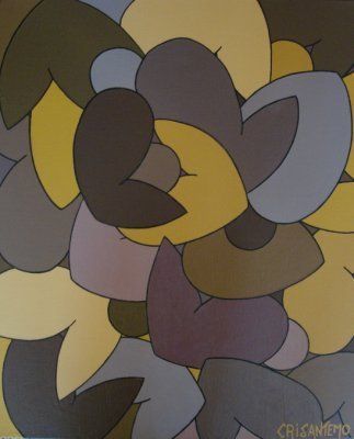 Partouse - Peinture - Crisantemo