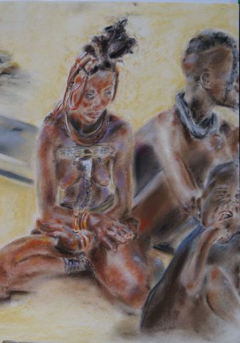 L'artiste sandrine janiere - mère himba