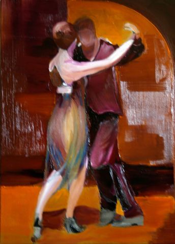 Tango - Peinture - Patricia CAMBON
