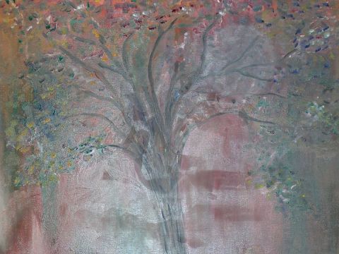 arbre - Peinture - amande