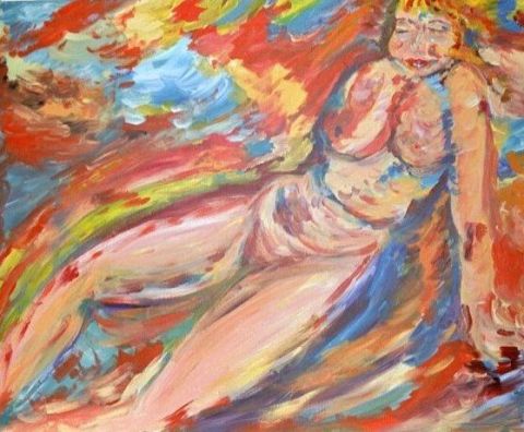 femme nue - Peinture - NADINE FERNANDEZ