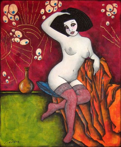 L'Oiseau de Paradis - Peinture - Ah Tatieva 