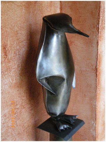 N�8 - Pingouin  - Sculpture - Henri IGLESIS