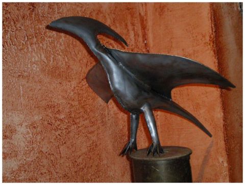 N�12 - Oiseau pr�histo  - Sculpture - Henri IGLESIS