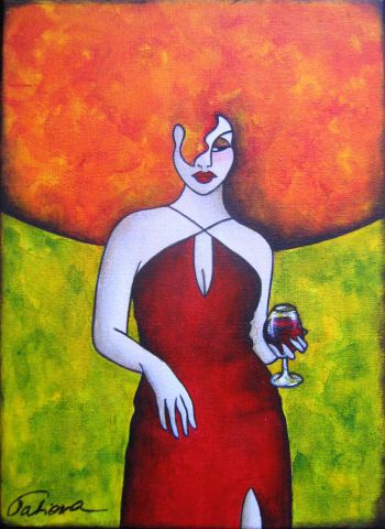 La Femme Lunaire - Peinture - Ah Tatieva 