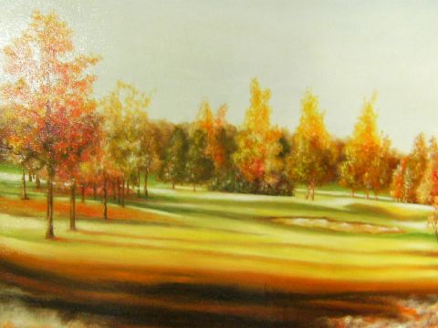 fairway d'automne - Peinture - Jacques Henry Lagranges