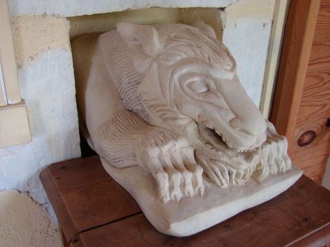 loup gargouille - Sculpture - zoabuc