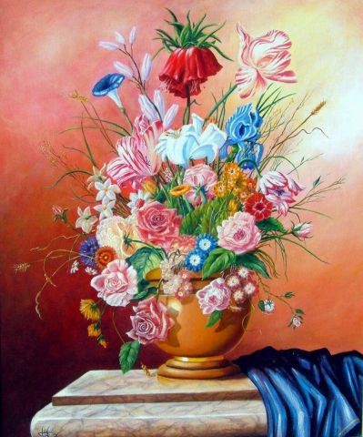 Flores Magnificat - Peinture - Markkus Nelrog
