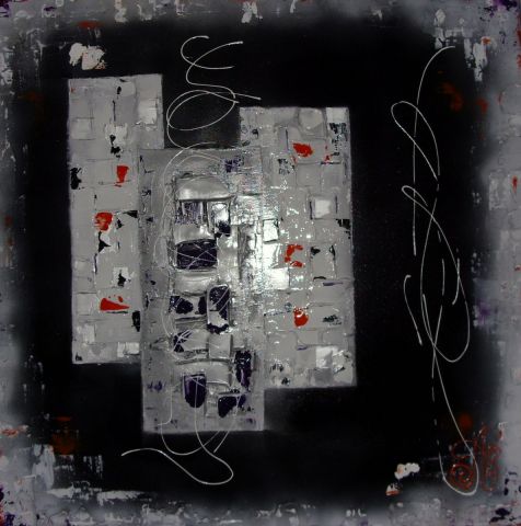 Deco Noir Argent - Peinture - Adeline