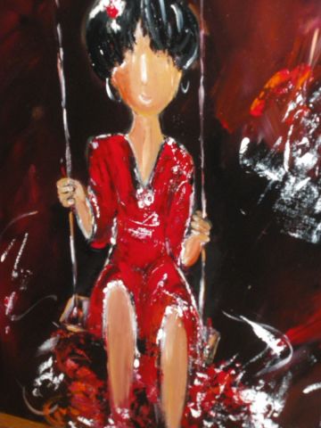 la balan�oire - Peinture - josiane couret