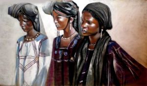 Voir le détail de cette oeuvre: 3 jeunes femmes peules