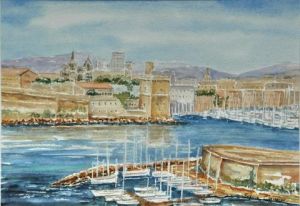 Voir cette oeuvre de Sylvie GARIBALDI: La passe du port de Marseille