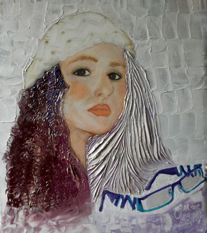 PORTRAIT PASTEL SEC ... ET  PEINTURE  HUILE ... VANILLE - Peinture - monemaier