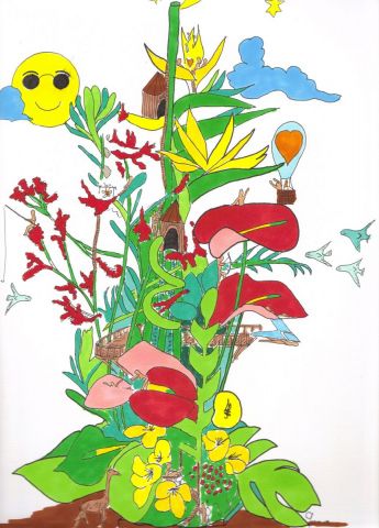 quelques fleurs - Dessin - Arsene Gully