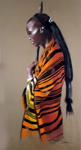 Guerruer Masai  - Peinture - Latrache