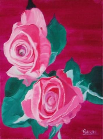 deux amies - Peinture - patrick incognito