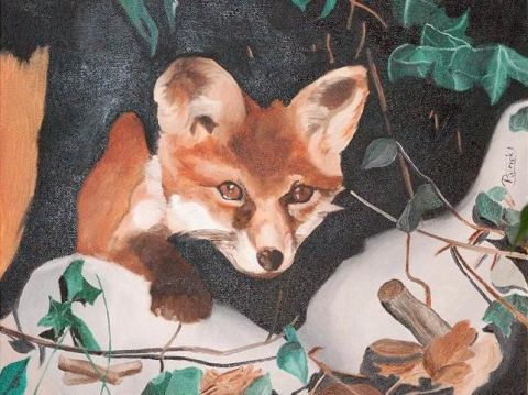 renardeau - Peinture - patrick incognito