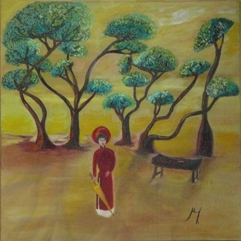 Promenade - Peinture - Muriel Leveque