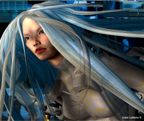 Miss Sci Fi - Art numerique - Katia Lempka