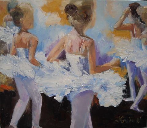 Les petits rats de l'Op�ra - Peinture - Veronique LANCIEN
