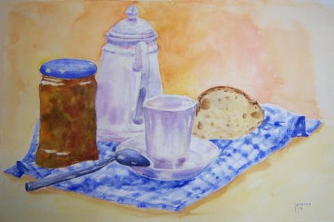 Petit déjeuner - Peinture - Agathe BONNET