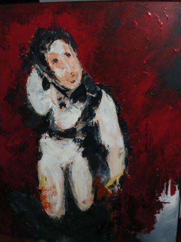 le bouffon - Peinture - josiane couret