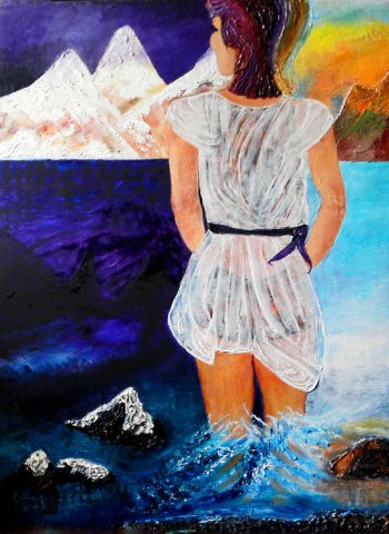 PEINTURE  de FEMME   - Peinture - monemaier