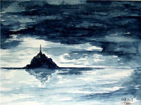 Le Mont Saint Michel - Peinture - WDLubisch