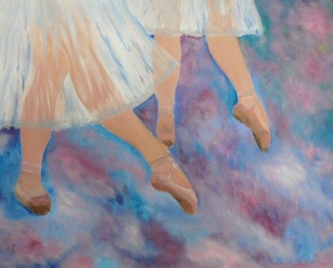 Pointes et tutus - Peinture - Catherine CHAIX
