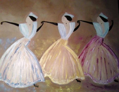 Farandole d'arl�siennes - Peinture - Catherine CHAIX