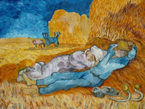 La sieste - Peinture - Catherine CHAIX