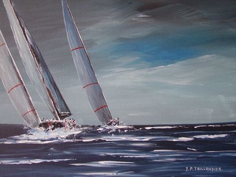 COURSE DE L'AMERICA - Peinture - J-PAUL TAILLANDIER