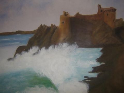 La vague - Peinture - Delphine S