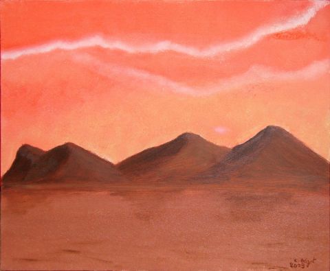 Terre lointaine - Peinture - Catherine BEGOT