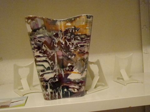 vase couleurs coul�es - Artisanat - jocelyne